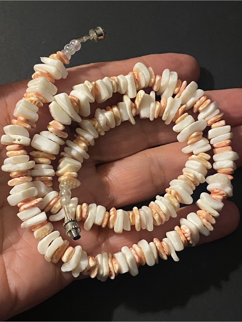 Vintage Heishi Shell Necklace Beachwear Surfer Chocker Bohemian Southwestern - Picture 2 of 15